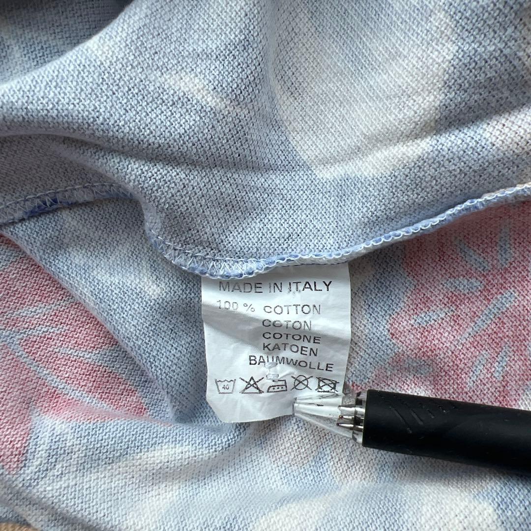 ETROメンズ花柄アロハ半袖ポロシャツ M美品