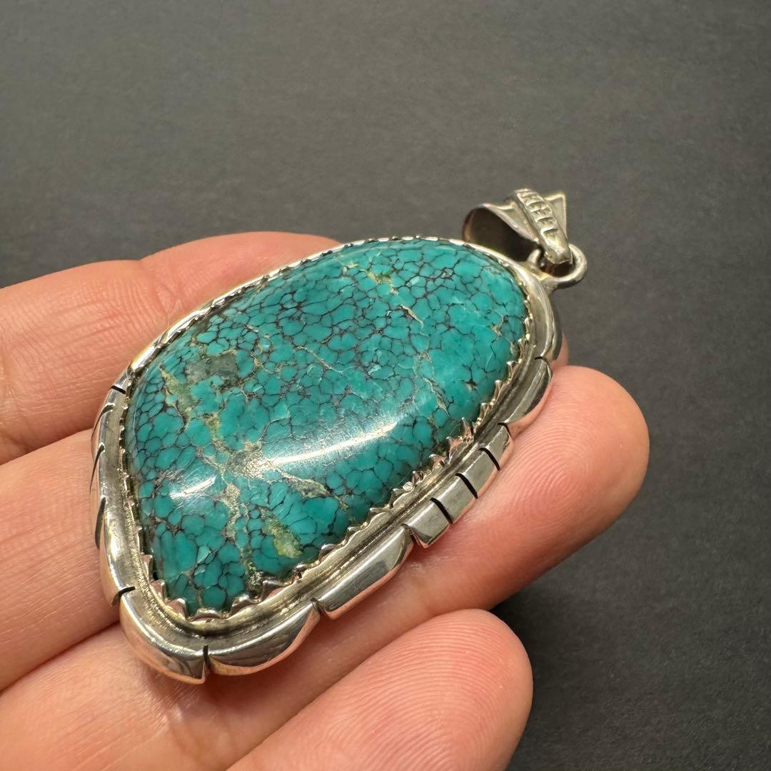 【80年代 巨大 ターコイズマウンテン】ネックレストップ