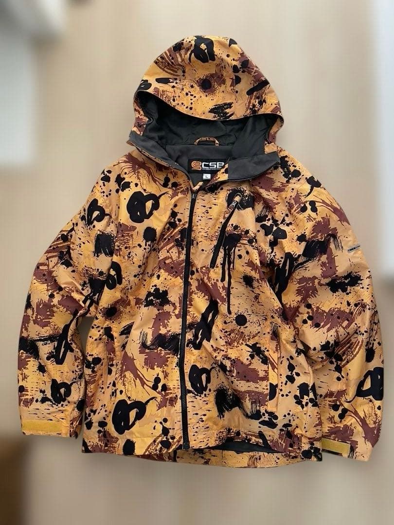 スノーボードウェア上下 セット（黄/茶）