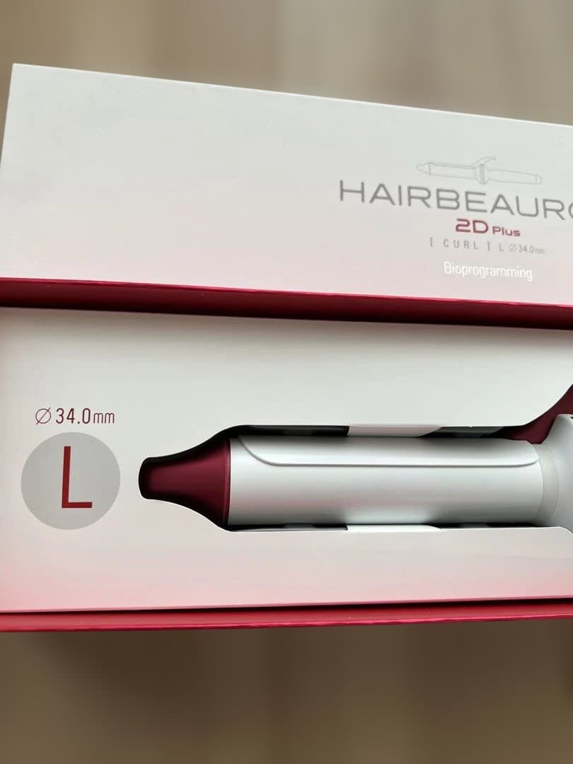 さんご‼️美品‼️ヘアービューロン2Dプラス　34mm カールアイロン