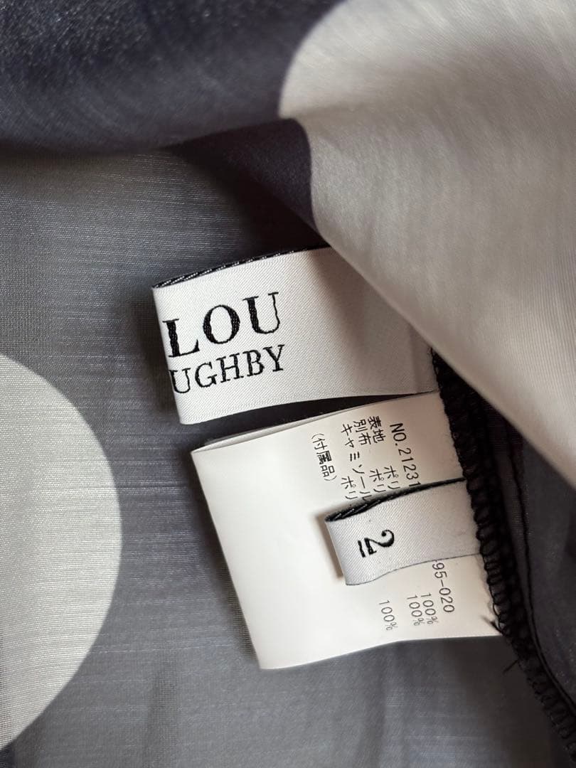 LOULOU WILLOUGHBYドット柄リボンブラウス