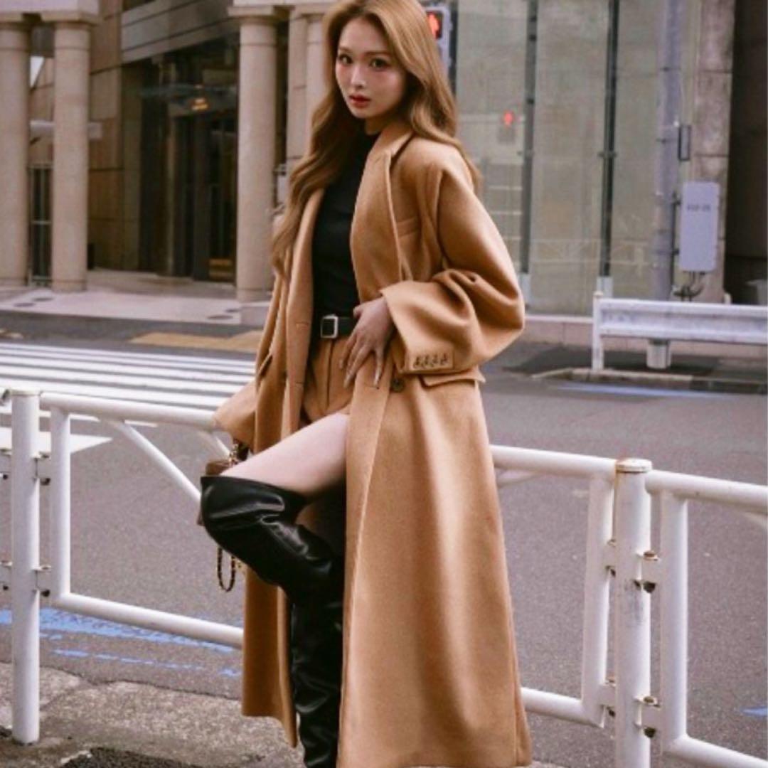 新品未開封　ダーリッチ darich ダブルロングチェスターコート　FREE