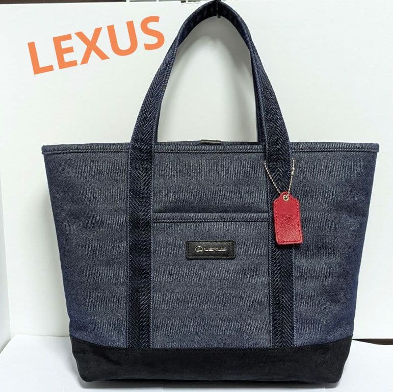 レクサス　デニム　トートバック　ブルー　ミッキー