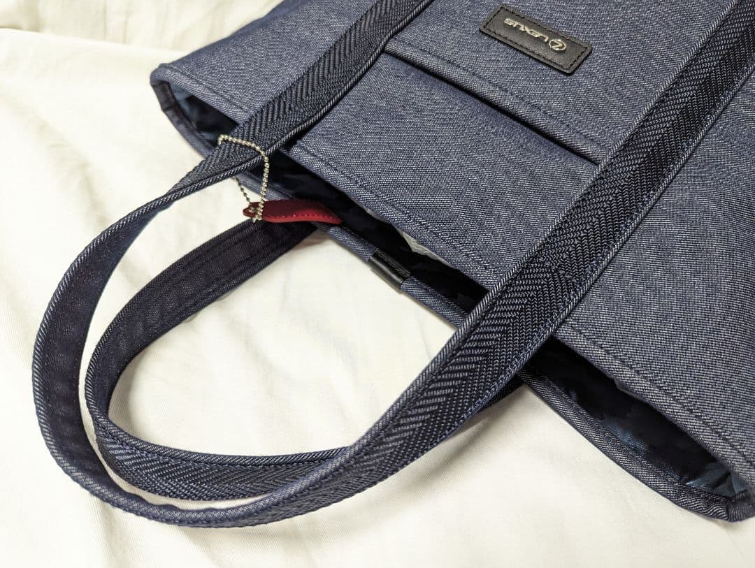 レクサス　デニム　トートバック　ブルー　ミッキー