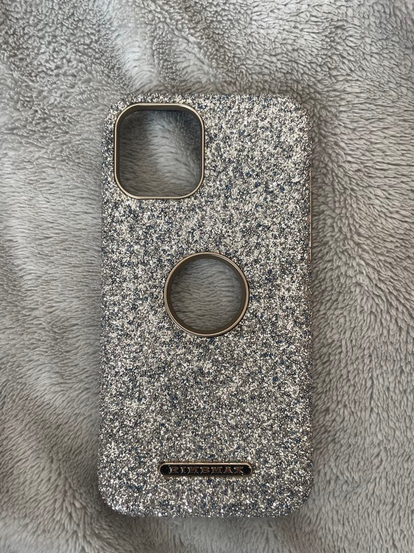 RYBMAX グリッター iPhone12proケース シルバー