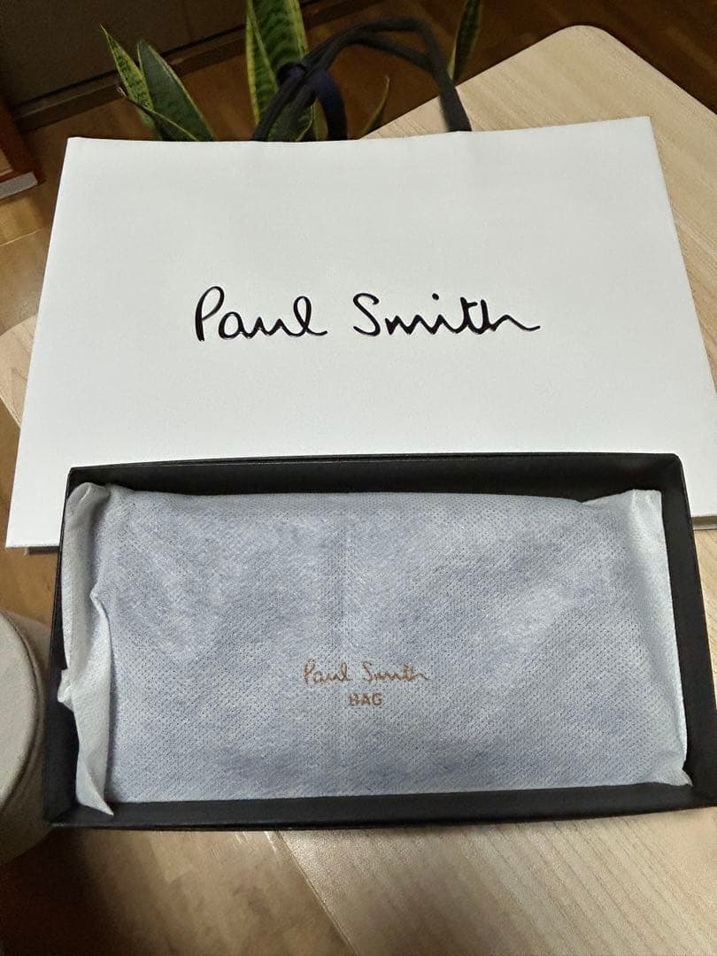 Paul Smith ブルー L字ファスナー式 長財布 美品
