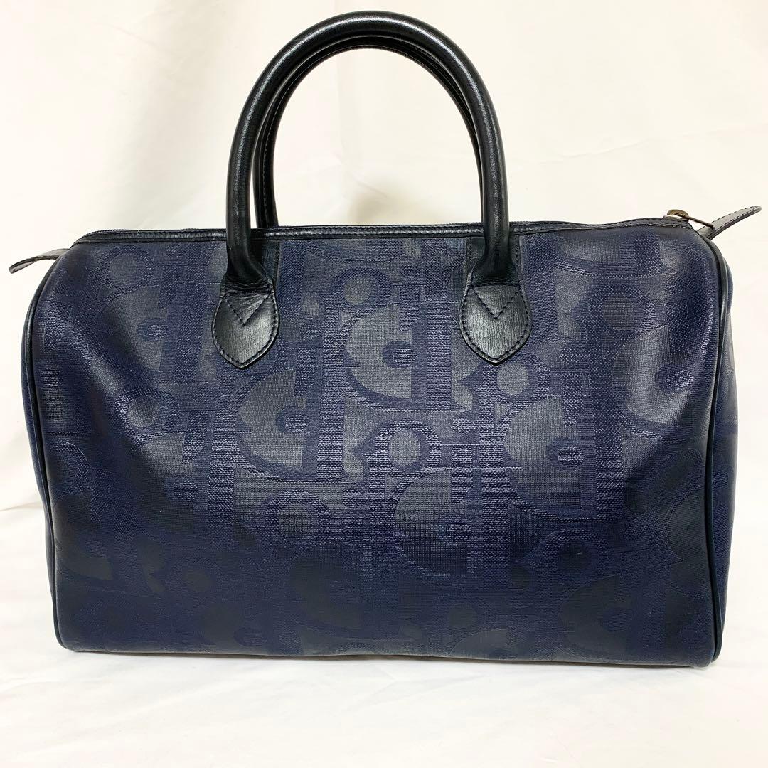 Christian Dior ボストンバッグ トロッター サークルロゴ 金ロゴ