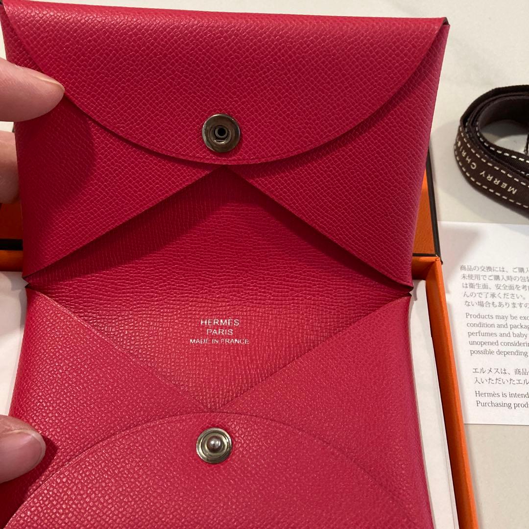 s*e様 新品未使用HERMESエルメス ガルヴィ カード.名刺入ローズメキシコ