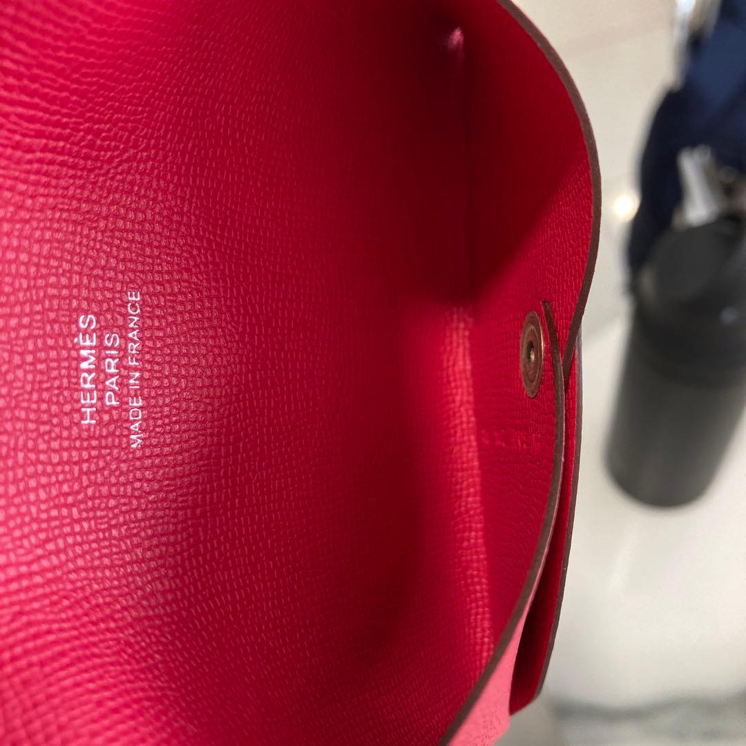 s*e様 新品未使用HERMESエルメス ガルヴィ カード.名刺入ローズメキシコ