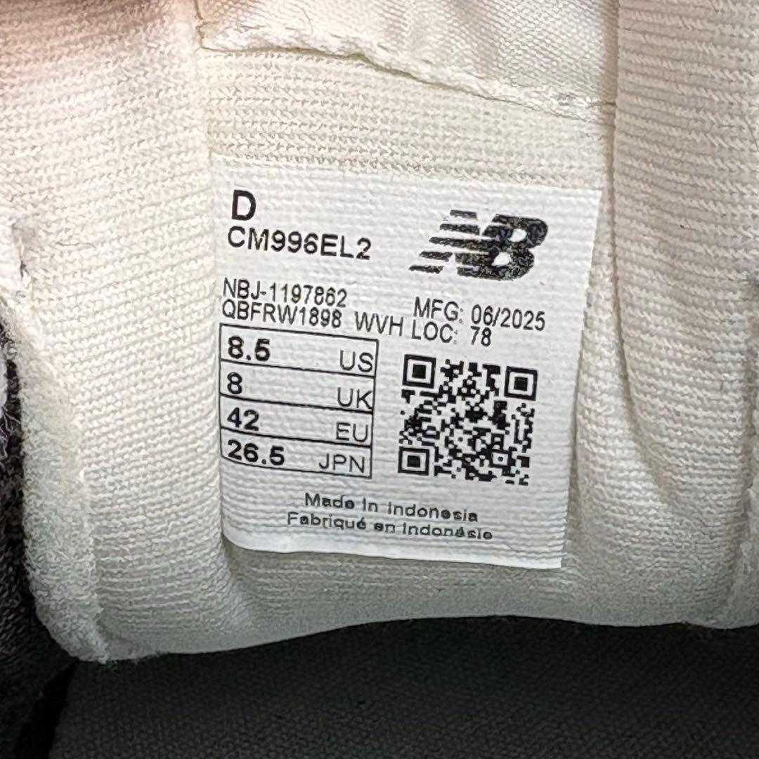 靴 New Balance CM996 BLACK(EL2) 26.5cm