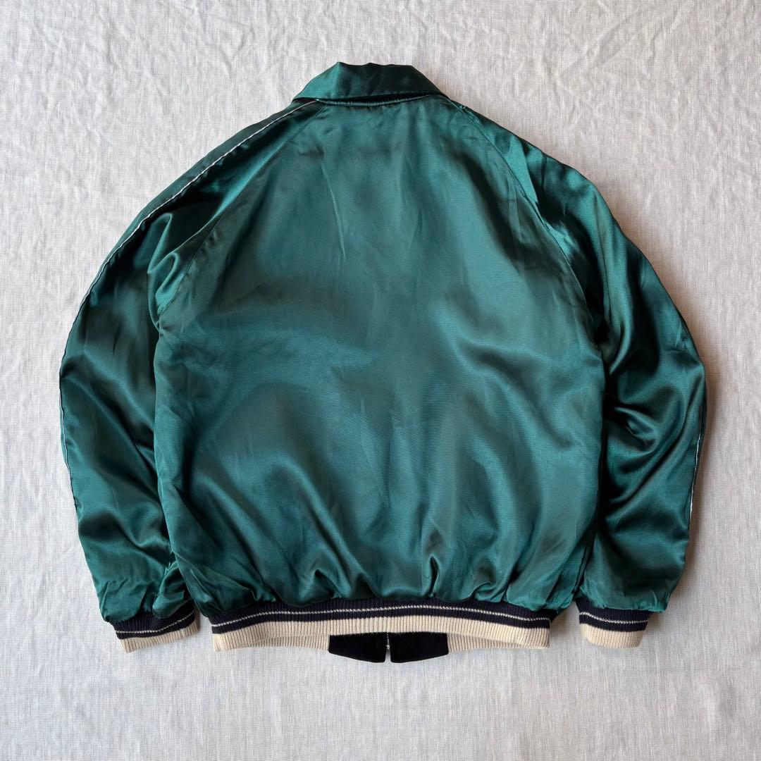 美品 テイラー東洋 襟付き リバーシブル 別珍 スカジャン 鷲&龍×無地マップ