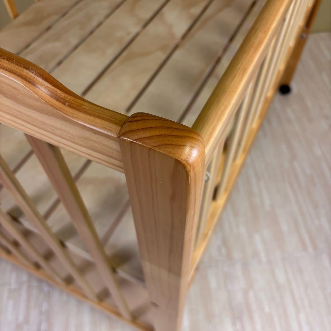 ☆除菌清掃済☆　☆美品☆　大和屋　ハイタイプ　すのこ床板　フロール　ナチュラル