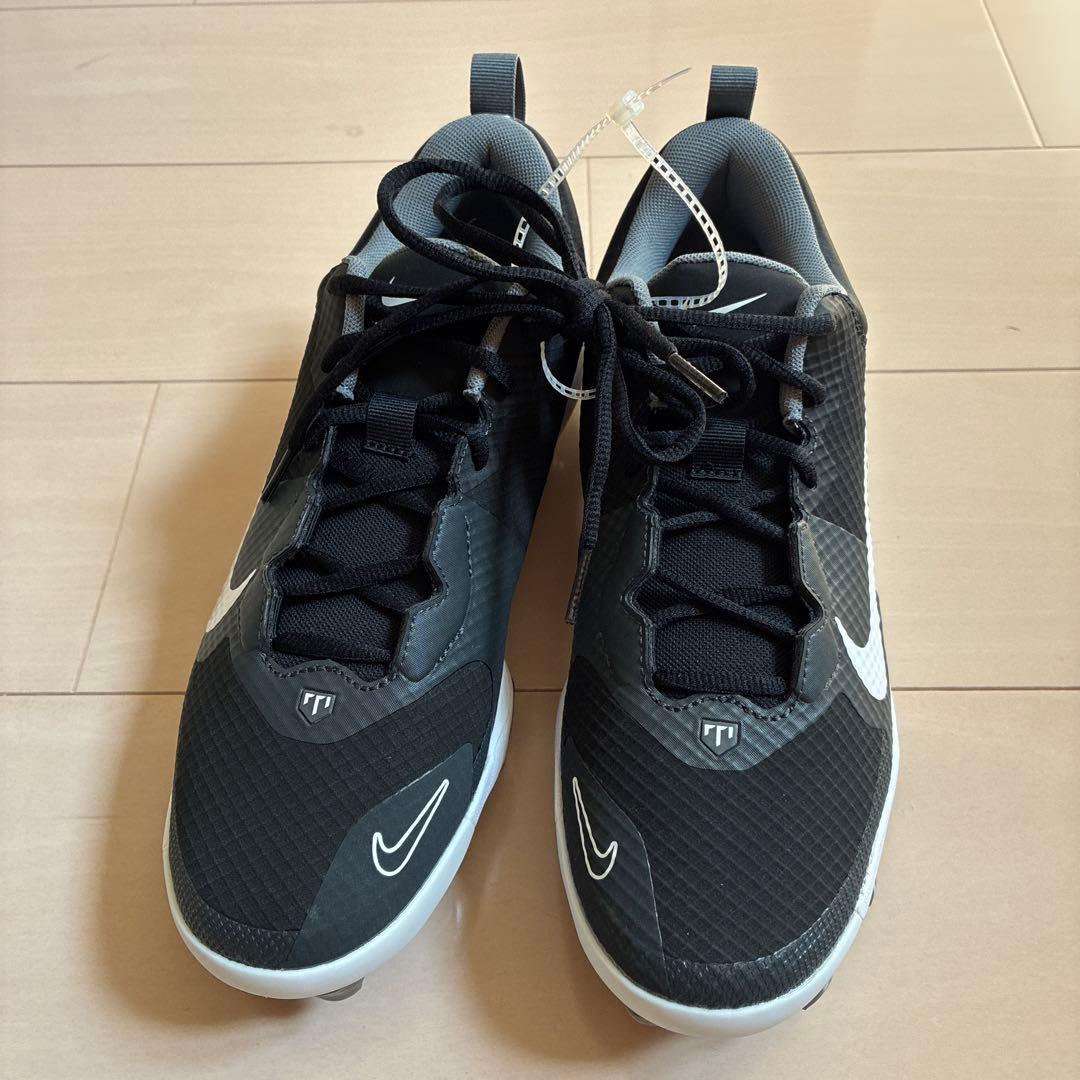 ★アイシールド22　Nike トラウト9 スパイク　ブラック/グレー