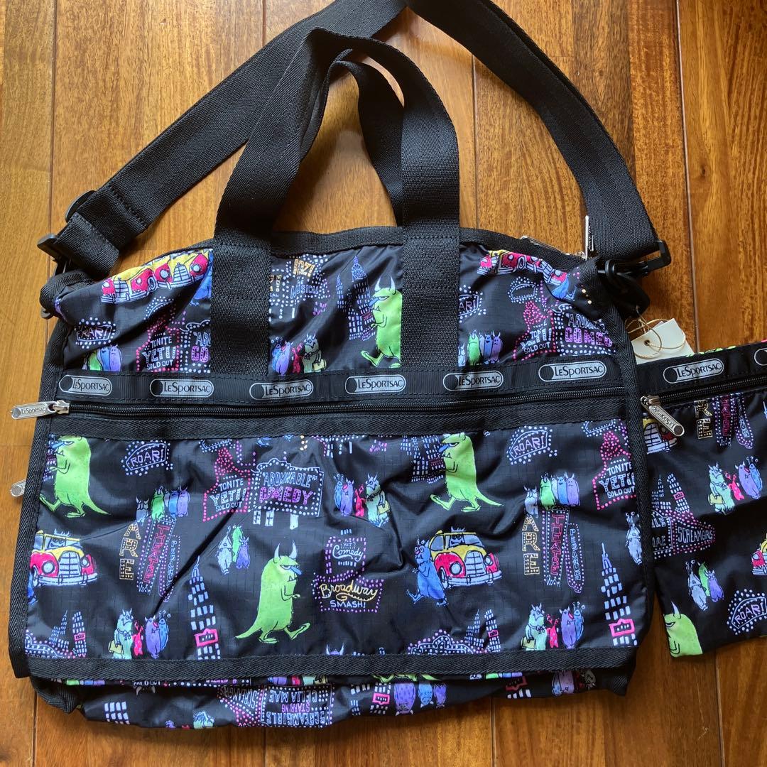 新品 レスポートサック ディズニー コラボ モンスターズ インク Medium