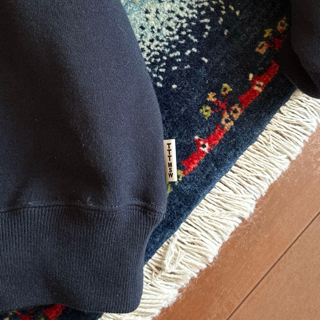 TTTMSW college LOGO hoodie Mサイズ ネイビー