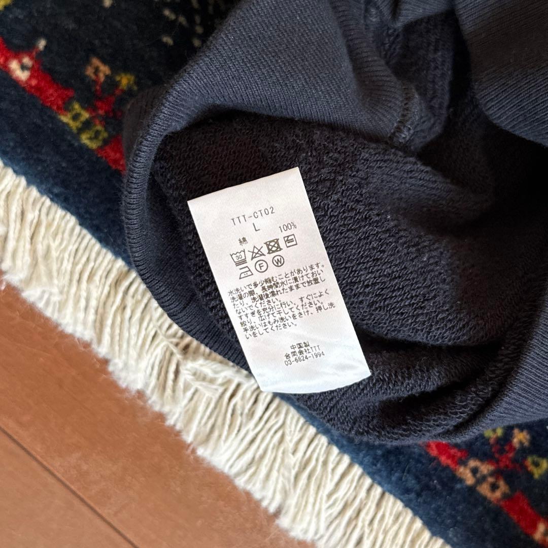 TTTMSW college LOGO hoodie Mサイズ ネイビー