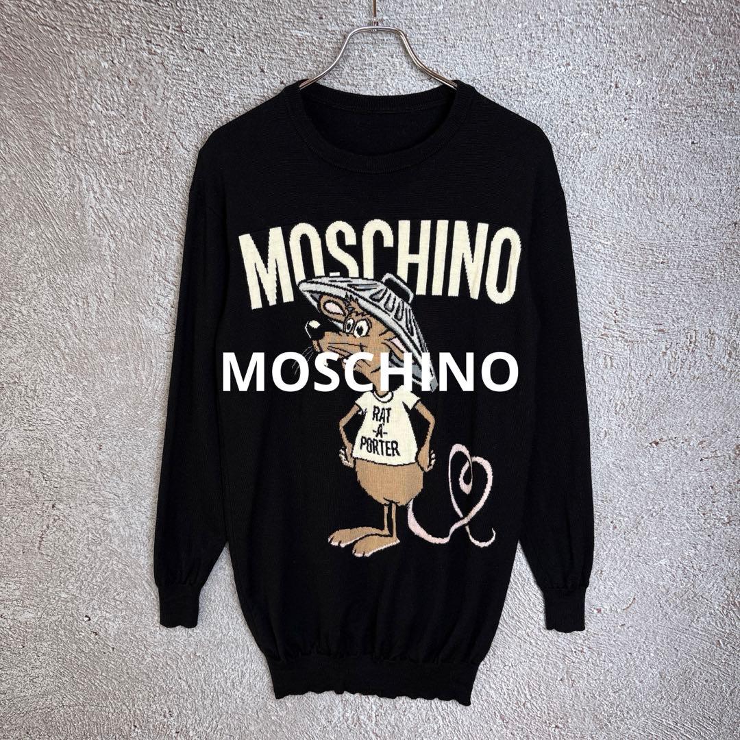【Nana様】MOSCHINO ニットセーター ビッグプリント ビッグロゴ