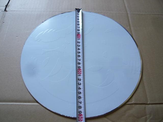 【新品】魚河岸マーク　ステンレス製プレート Φ300mm