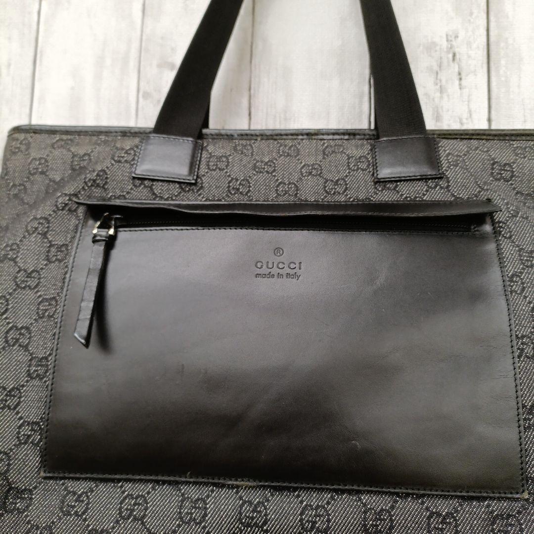 【GUCCI 】トートバッグ肩掛け GG柄　ビジネスバッグ