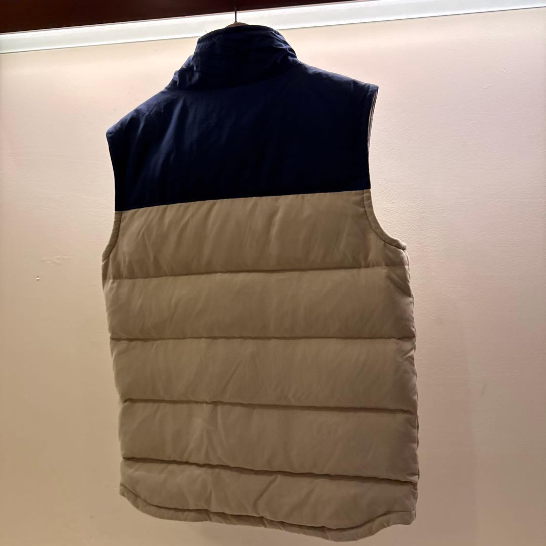 patagonia ダウンベスト Sサイズ ネイビー/ベージュ
