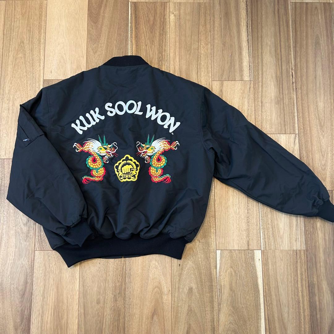 KUKSOOLWON 刺繍 ジャケット XL MA-1 ボンバー 国術院 龍虎
