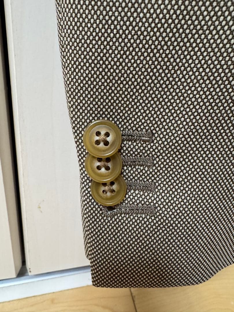 ※ほぼ未使用品【SUIT SQUARE】ビジネスジャケット ベージュ