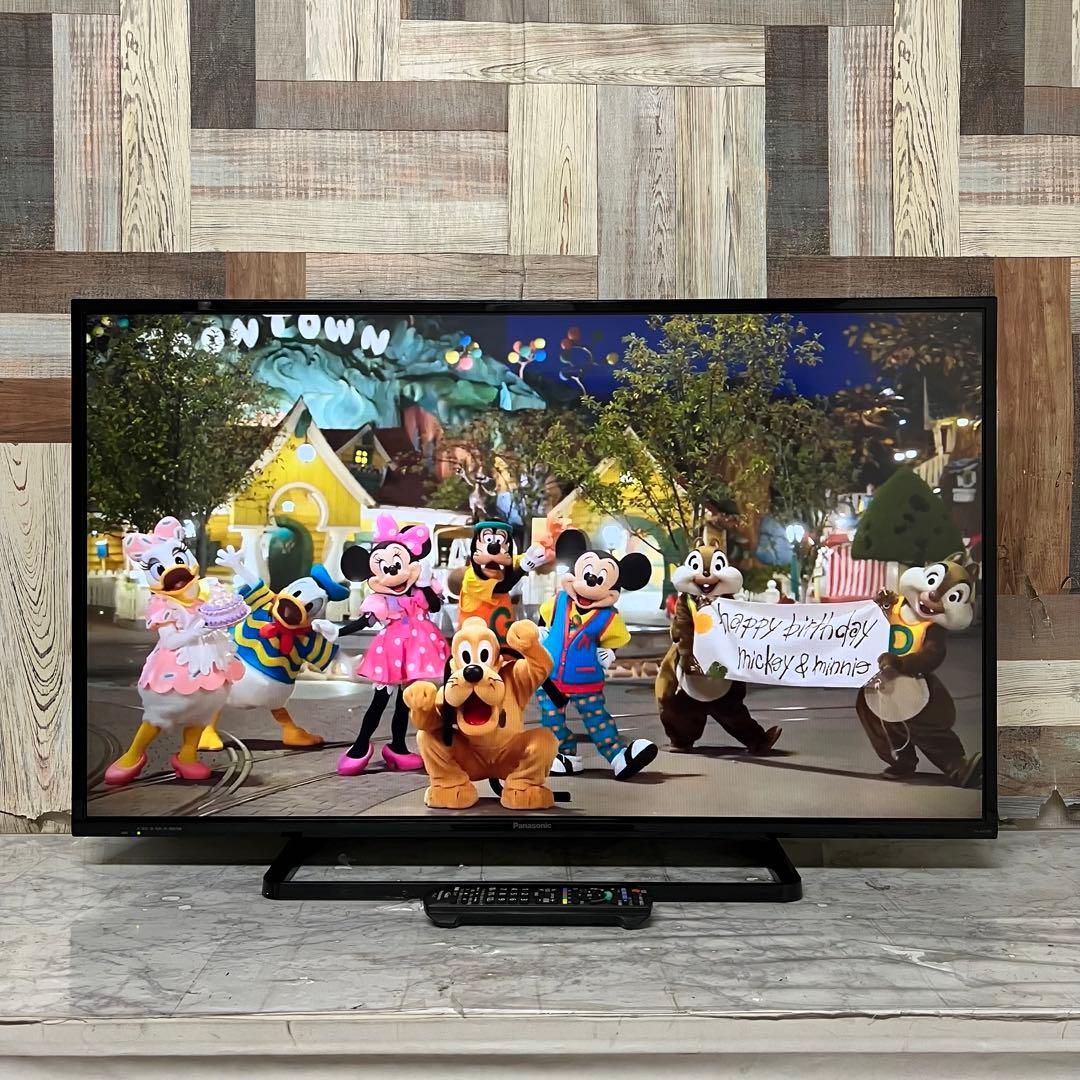 即日受渡❣️全国送料込Panasonic43型液晶テレビ外付けHDD録画対応