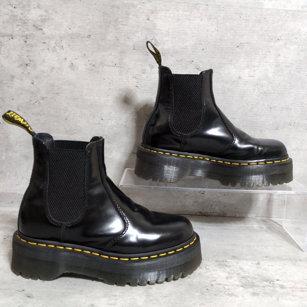 美品✨【ドクターマーチン】2976 QUAD☆サイドゴアブーツ☆厚底☆UK4