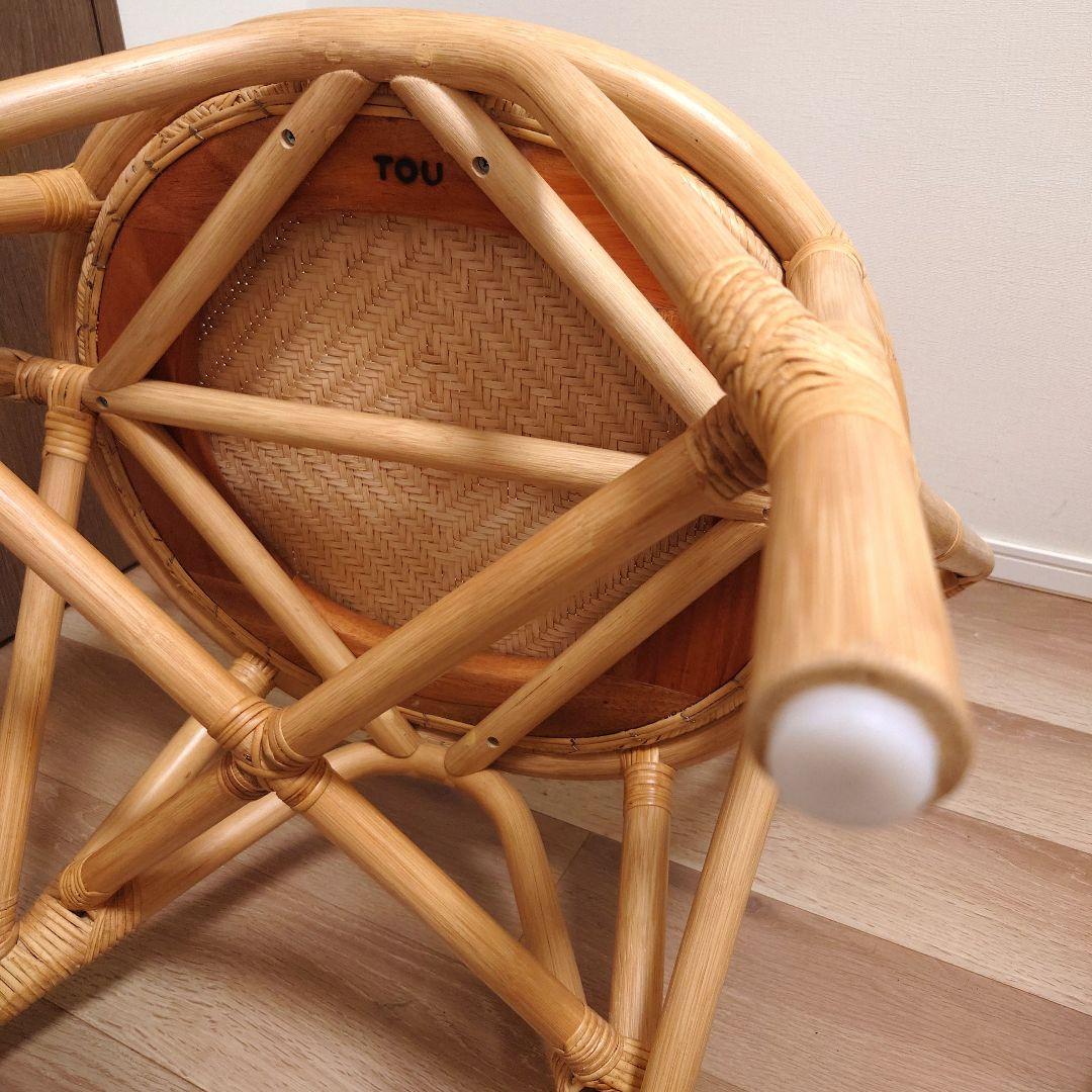 【そらの】TOU　WR　サイドチェア　ラタン　チェア　1脚