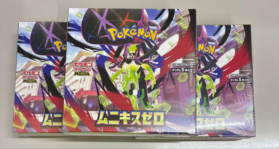 ポケモンカードMEGA ムニキスゼロ シュリンク付3BOX