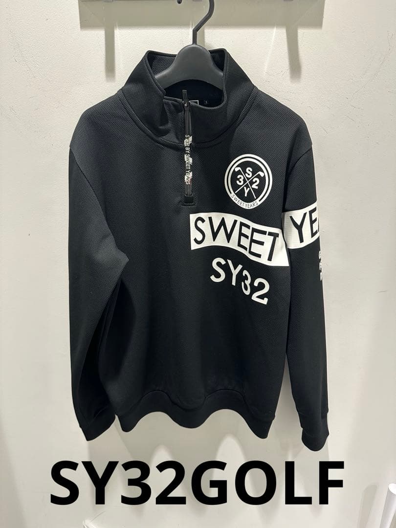 SY32ゴルフ⛳️ダブルラッセルハーフジップ　メンズサイズL