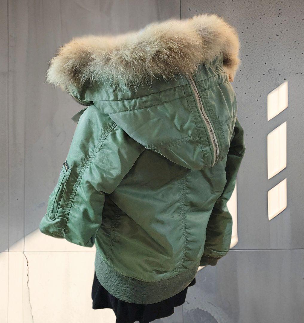 希少 Y2K 00s N2B AVIREX ファー付ジャケット 短丈 ギャル