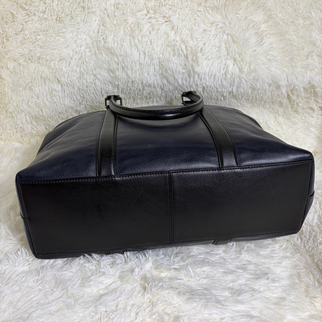 未使用級美品 コーチ メトロポリタン 2way ビジネスバッグ オールレザー