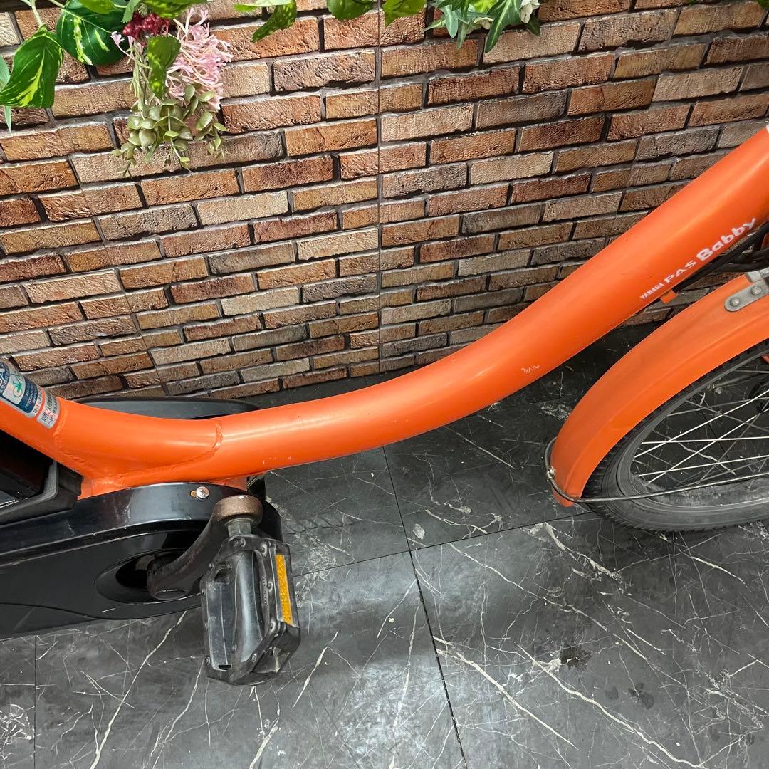 【102】電動自転車YAMAHA PAS Babby オレンジ 20インチ