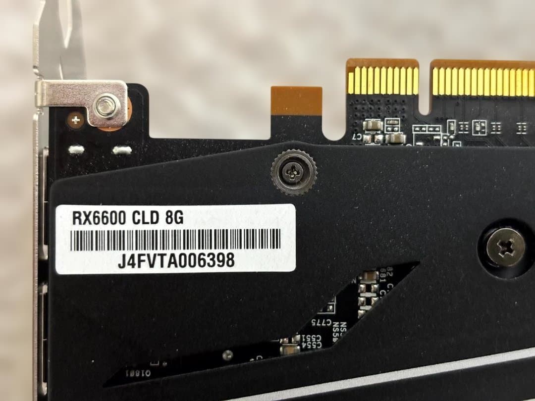 ASRock AMD Radeon RX6600 中古 ほぼ未使用