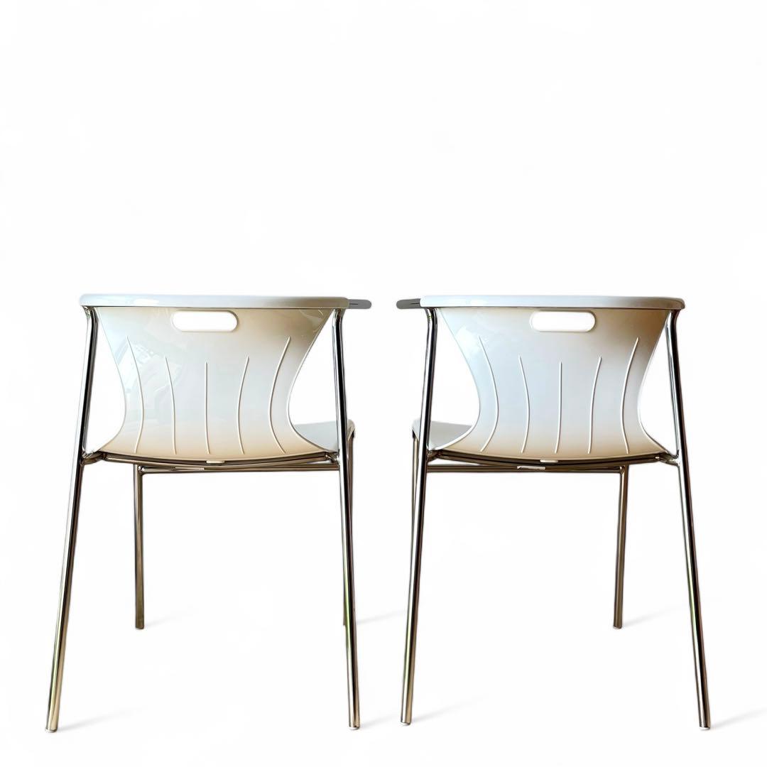 【2脚】90s OLD IKEA ELMER スタッキング チェア ポストモダン