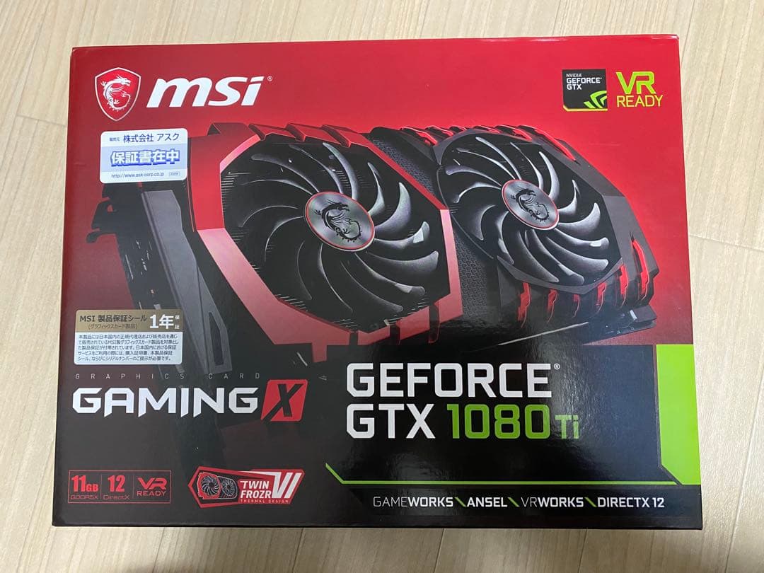 グラフィックボード・グラボ・ビデオカード MSI GEFORCE GTX 1080Ti Gaming X
