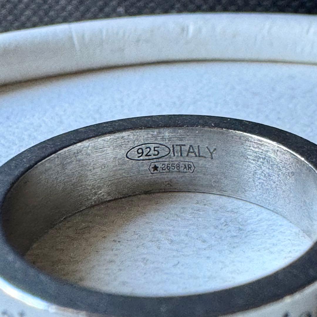 【大人気】メゾンマルジェラ/ロゴリング/セミポリッシュ/サイズ5(約15号)