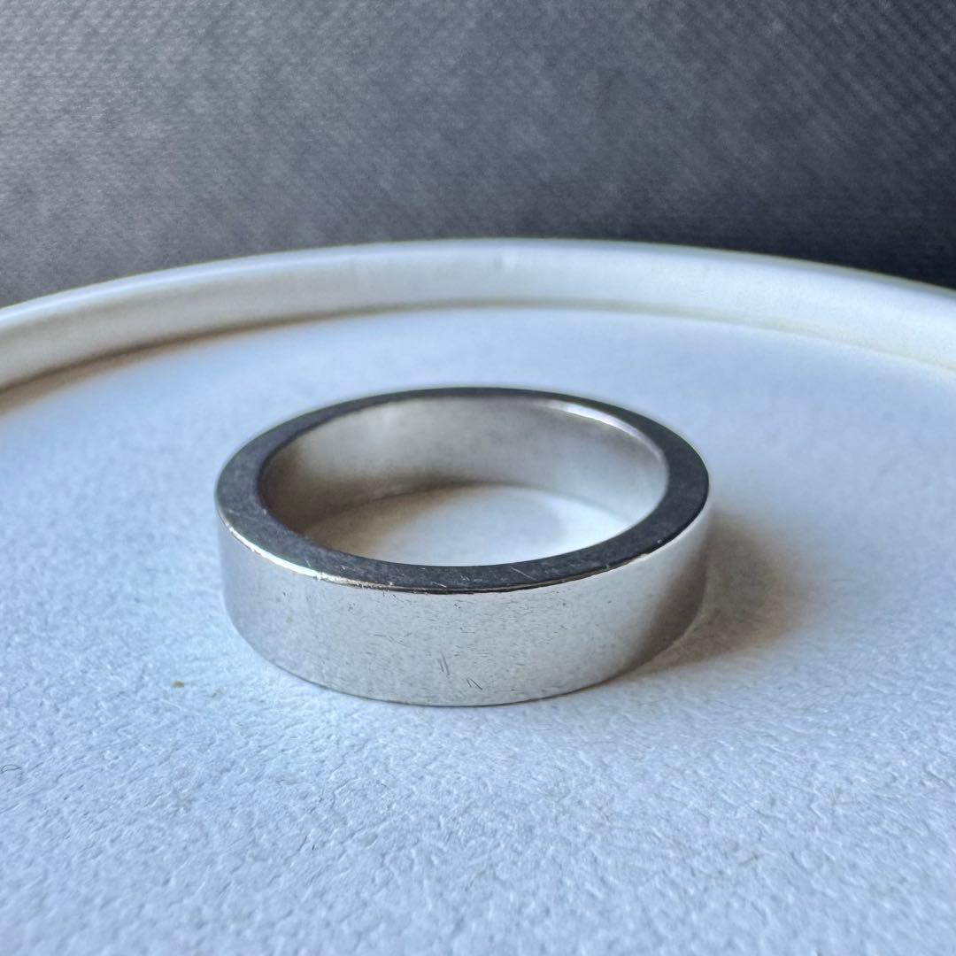 【大人気】メゾンマルジェラ/ロゴリング/セミポリッシュ/サイズ5(約15号)