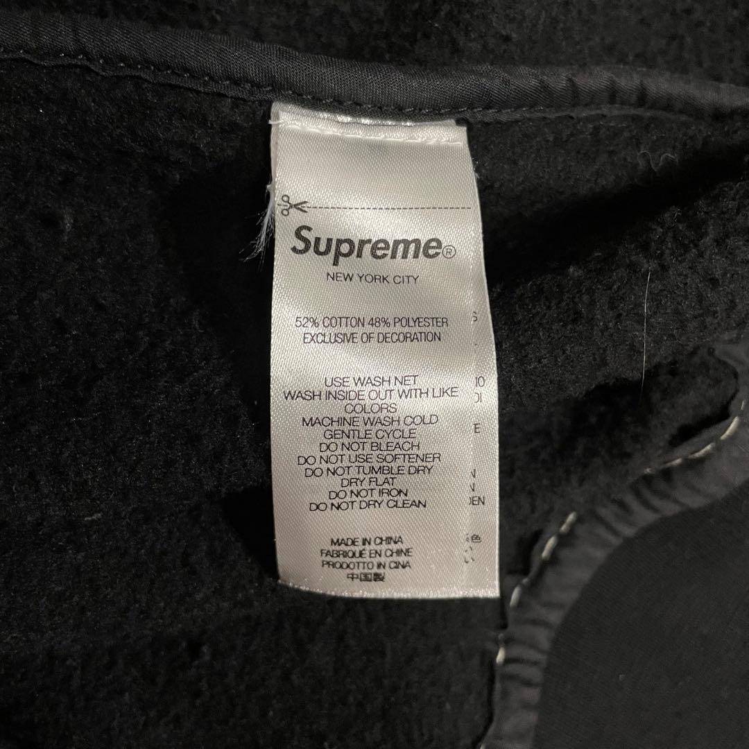 【最高コラボ】シュプリーム　両面ラインストーンロゴ　ジップパーカー　XL