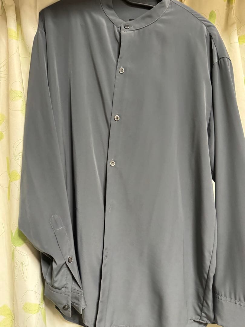 トップス LAD MUSICIAN DECHINE BANDCOLLAR BIGSHIRT