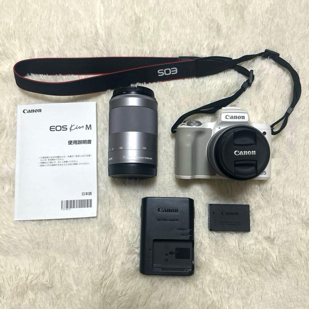 動作確認済 Canon EOS kiss Mミラーレスカメラ ダブルレンズキット