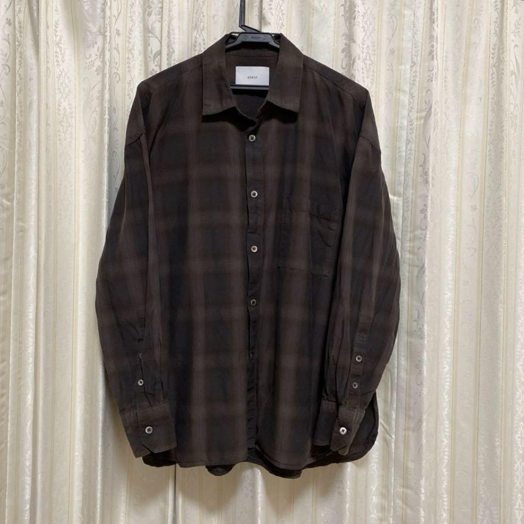 stein オンブレチェックシャツ