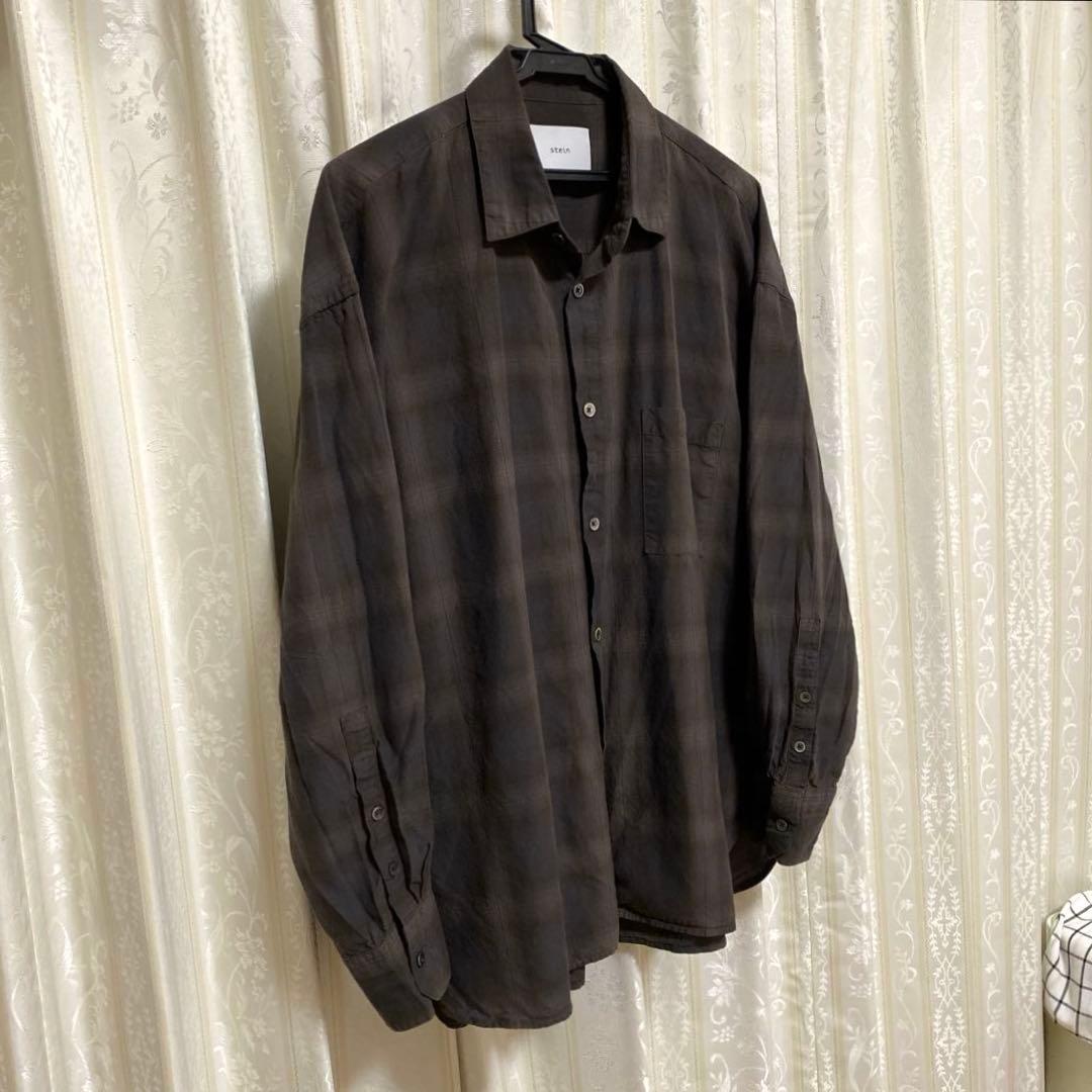 stein オンブレチェックシャツ
