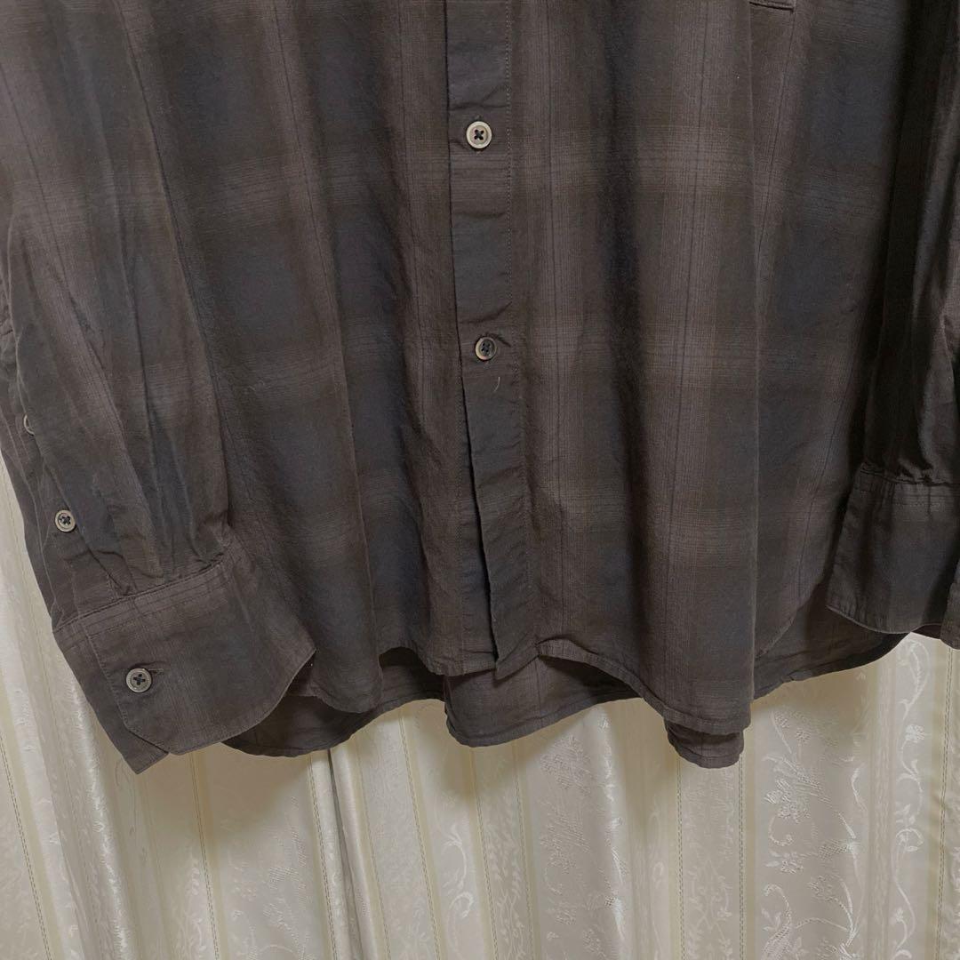 stein オンブレチェックシャツ