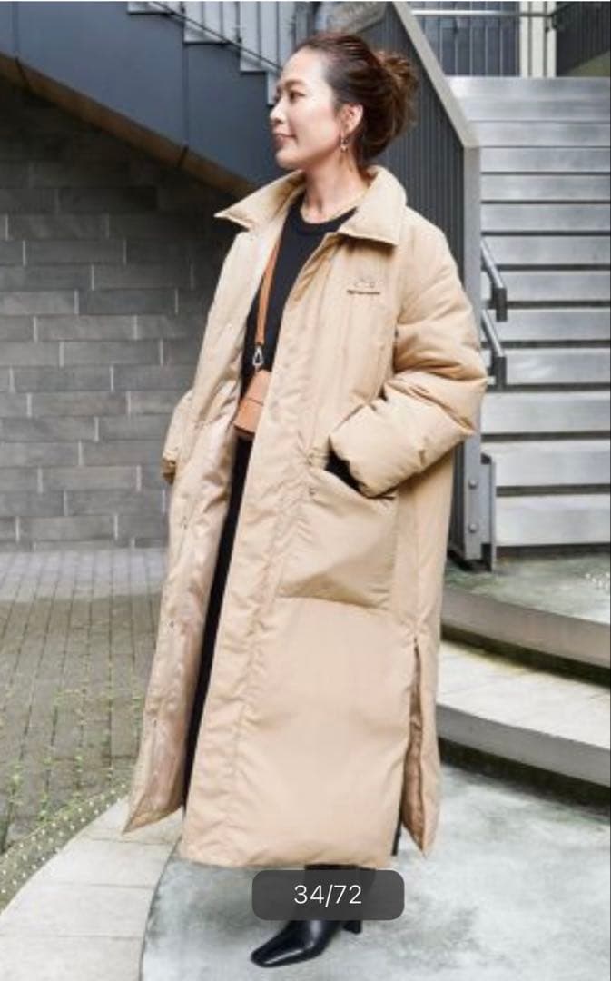 B.C STOCKベーセーストック　ダウン　ロング　コート　S