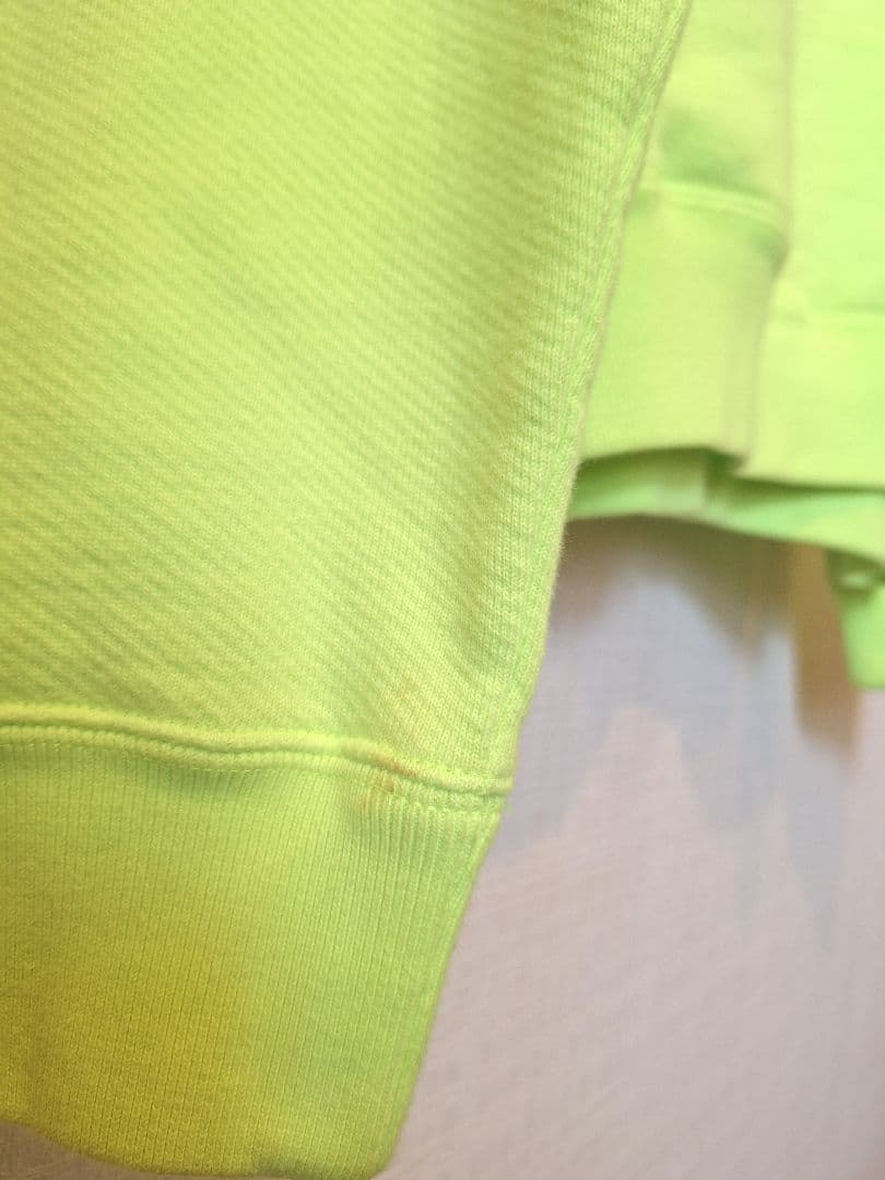 off-white main label オフホワイト ネオンイエロー パーカー