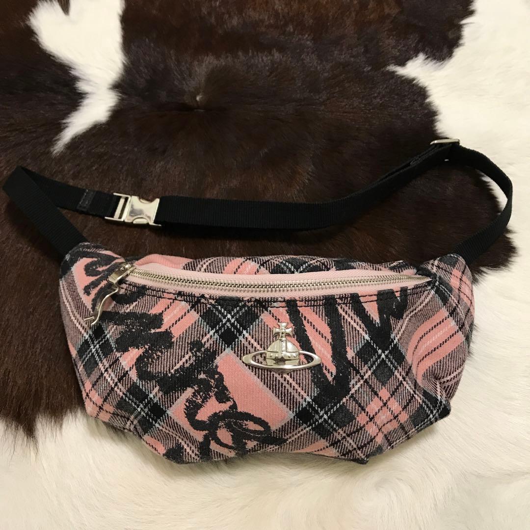 未使用美品！イタリア製 Vivienne Westwood ウエストポーチピンク