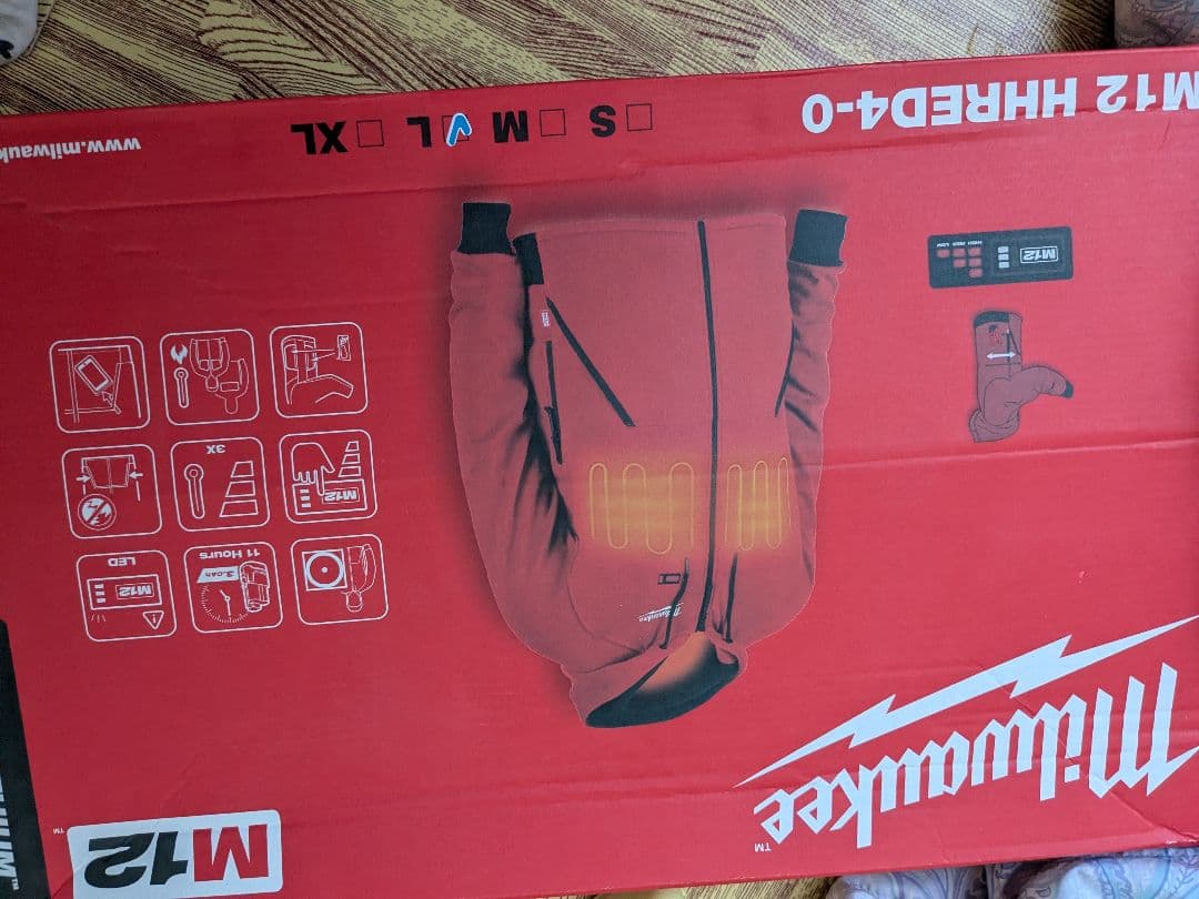 a*a様 Milwaukee M12 H4 ヒートジャケットLサイズ 赤