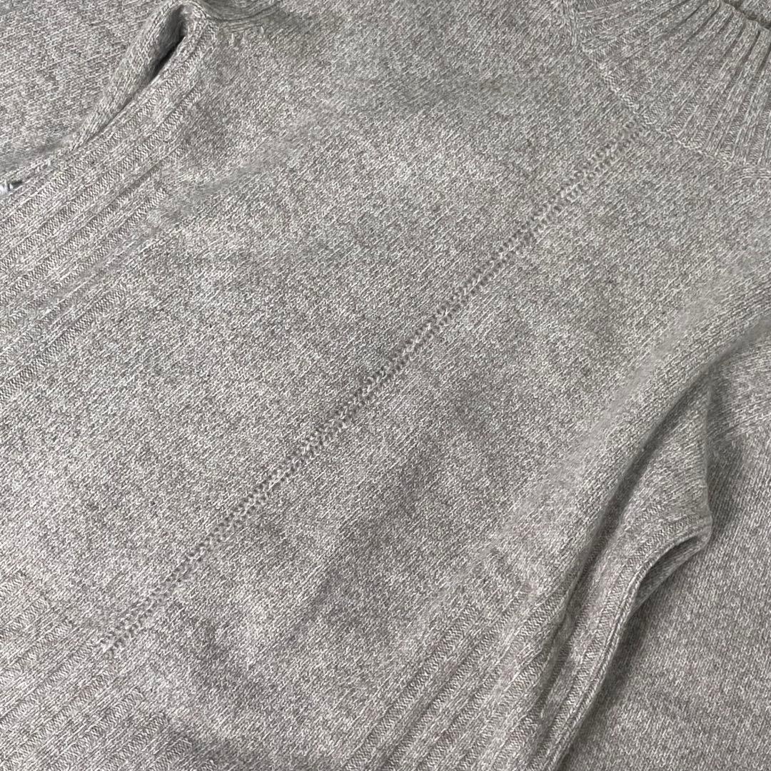 美品 セオリーリュクス ハイネックニット　ウールカシミヤ　スリット　グレージュ